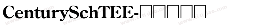 CenturySchTEE字体转换