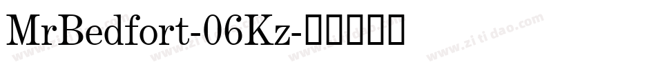 MrBedfort-06Kz字体转换