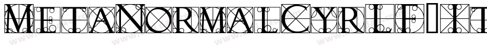 MetaNormalCyrLF-ItalicCaps字体转换