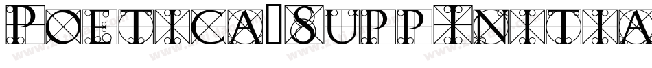 Poetica-SuppInitialSwashCaps字体转换