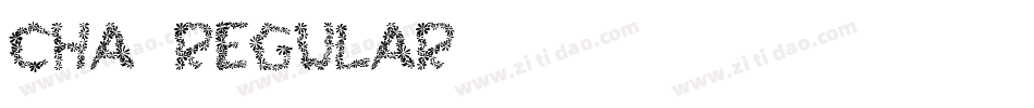 Cha-Regular字体转换