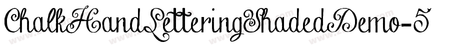 ChalkHandLetteringShadedDemo-5jl8字体转换