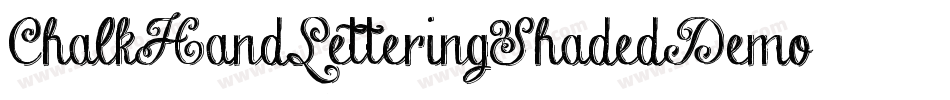 ChalkHandLetteringShadedDemo-5jl8字体转换