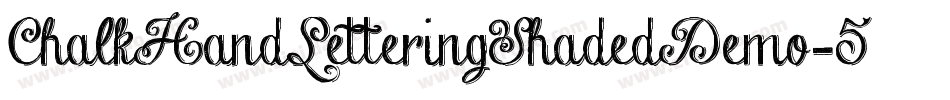 ChalkHandLetteringShadedDemo-5jl8字体转换