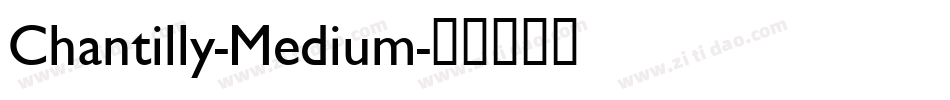 Chantilly-Medium字体转换