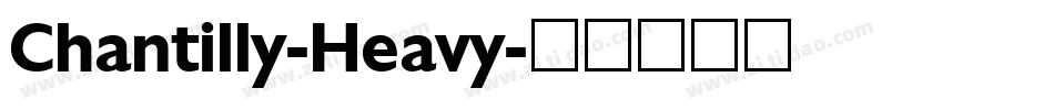 Chantilly-Heavy字体转换