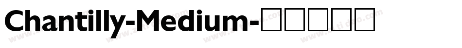 Chantilly-Medium字体转换