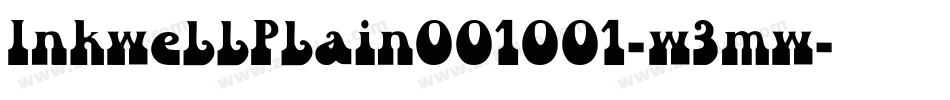 InkwellPlain001001-w3mw字体转换