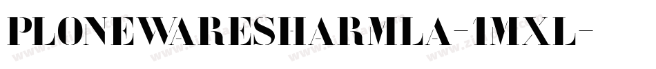 PloneWareSharMla-1MxL字体转换