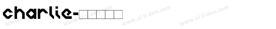 charlie字体转换