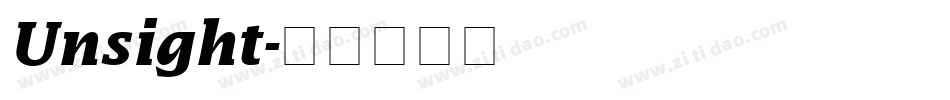 Unsight字体转换