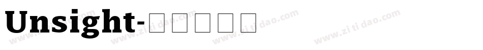 Unsight字体转换