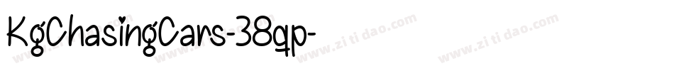 KgChasingCars-38qp字体转换
