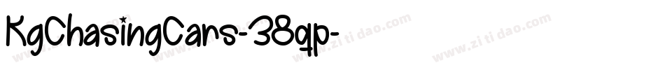 KgChasingCars-38qp字体转换
