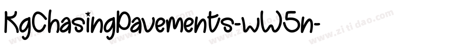 KgChasingPavements-wW5n字体转换