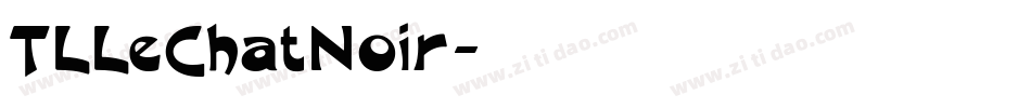 TLLeChatNoir字体转换