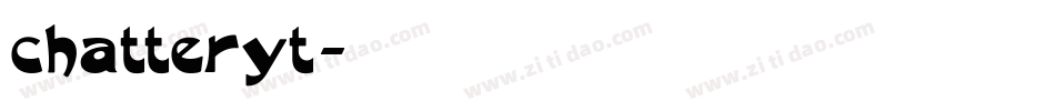chatteryt字体转换