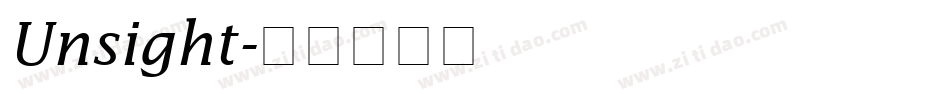 Unsight字体转换