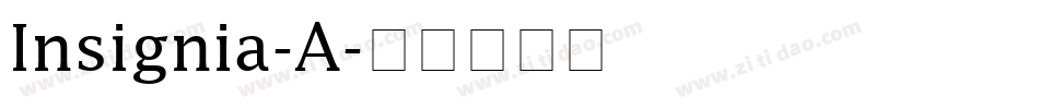 Insignia-A字体转换