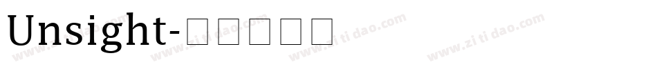 Unsight字体转换