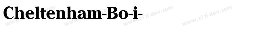 Cheltenham-Bo-i字体转换