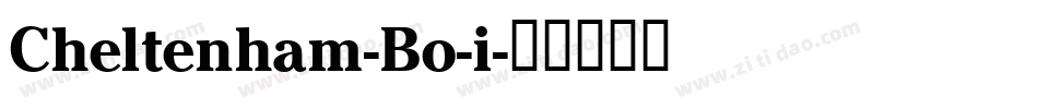 Cheltenham-Bo-i字体转换