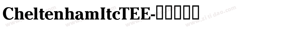 CheltenhamItcTEE字体转换