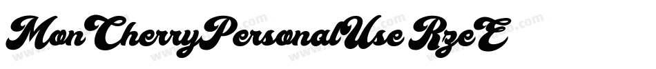 MonCherryPersonalUse-RzeE字体转换