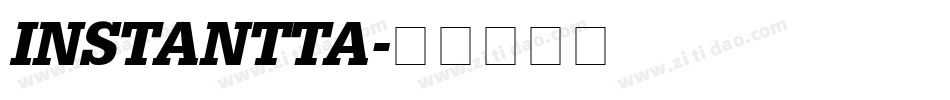 INSTANTTA字体转换