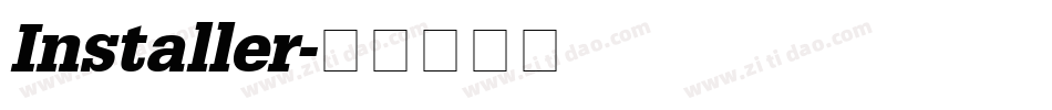Installer字体转换