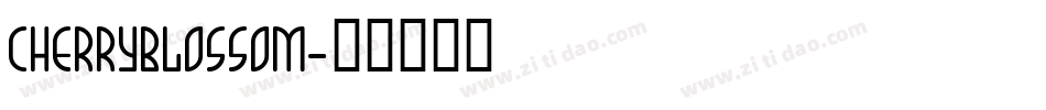 CHERRYBLOSSOM字体转换