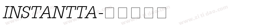 INSTANTTA字体转换