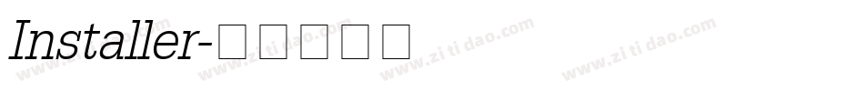 Installer字体转换