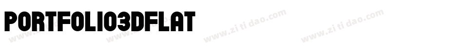 Portfolio3DFlat字体转换