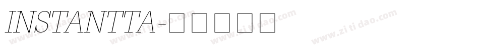 INSTANTTA字体转换