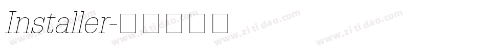 Installer字体转换