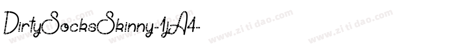 DirtySocksSkinny-1jA4字体转换