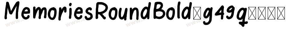 MemoriesRoundBold-g49q字体转换