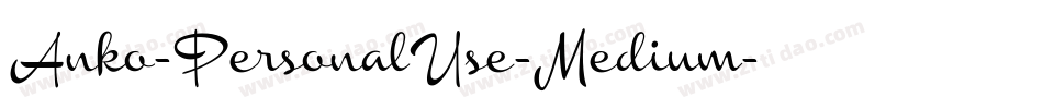 Anko-PersonalUse-Medium字体转换