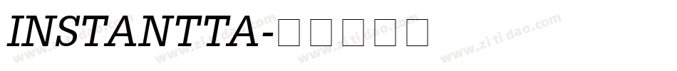 INSTANTTA字体转换