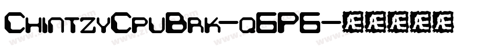 ChintzyCpuBrk-q6P6字体转换