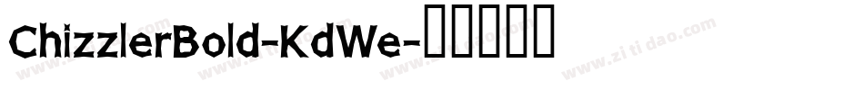 ChizzlerBold-KdWe字体转换