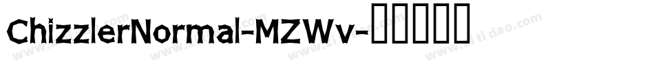 ChizzlerNormal-MZWv字体转换