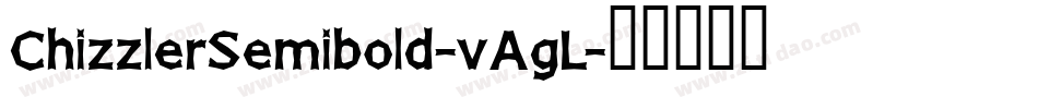 ChizzlerSemibold-vAgL字体转换