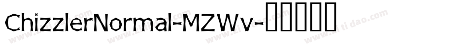 ChizzlerNormal-MZWv字体转换
