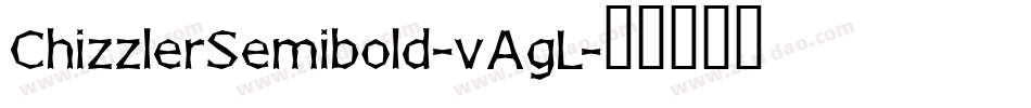 ChizzlerSemibold-vAgL字体转换