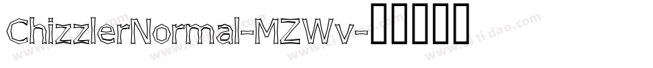 ChizzlerNormal-MZWv字体转换