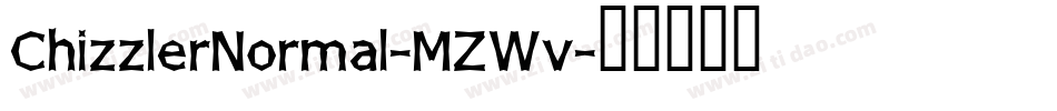 ChizzlerNormal-MZWv字体转换