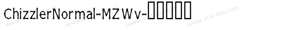ChizzlerNormal-MZWv字体转换