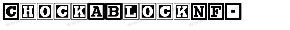 ChockABlockNF字体转换